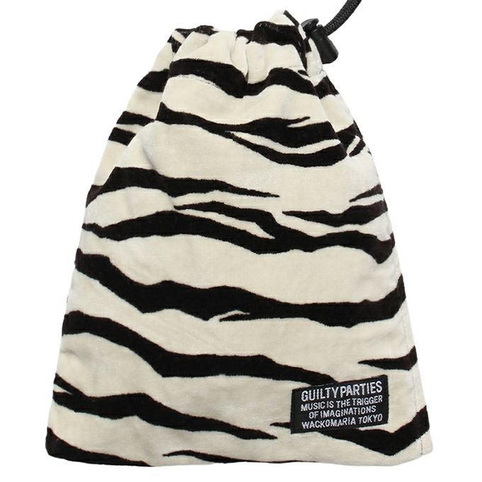 WACKO MARIA TIGER VELOUR DRAWSTRING BAG | LOCKSTOCK/STLIKE
