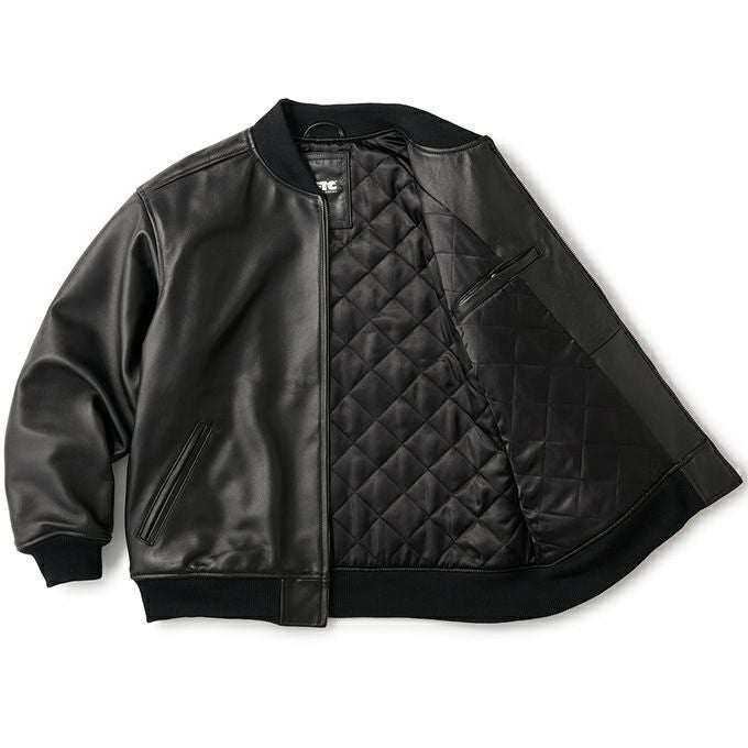 FTC LEATHER ZIP VARSITY JACKET | LOCKSTOCK/STLIKE