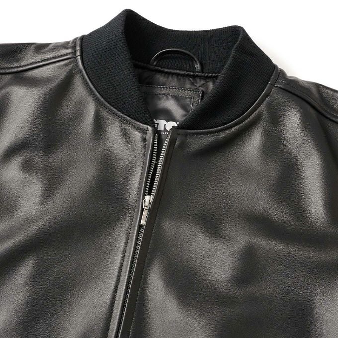 FTC LEATHER ZIP VARSITY JACKET | LOCKSTOCK/STLIKE