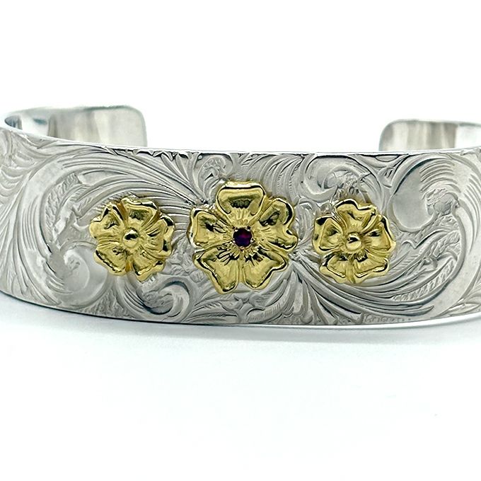 LARRY SMITH KARAKUSA 3 ROSES BRACELET No.216R 