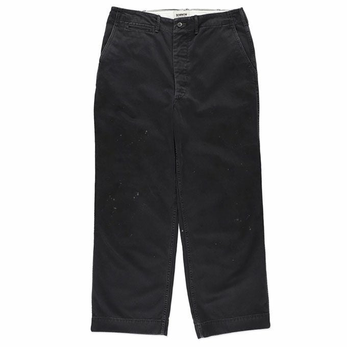 BOWWOW BLACK WORK TROUSERS AGED | LOCKSTOCK/STLIKE