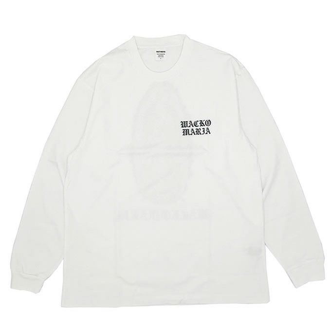 WACKO MARIA WASHED HEAVY WEIGHT CREW NECK LONG SLEEVE T-SHIRT