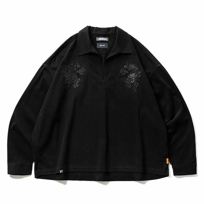 TIGHTBOOTH PRODUCTION FLANNEL SKIPPER SHIRT (TIGHTBOOTH x DELUXE