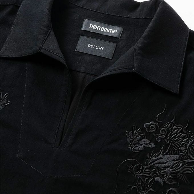 TIGHTBOOTH PRODUCTION FLANNEL SKIPPER SHIRT (TIGHTBOOTH x DELUXE