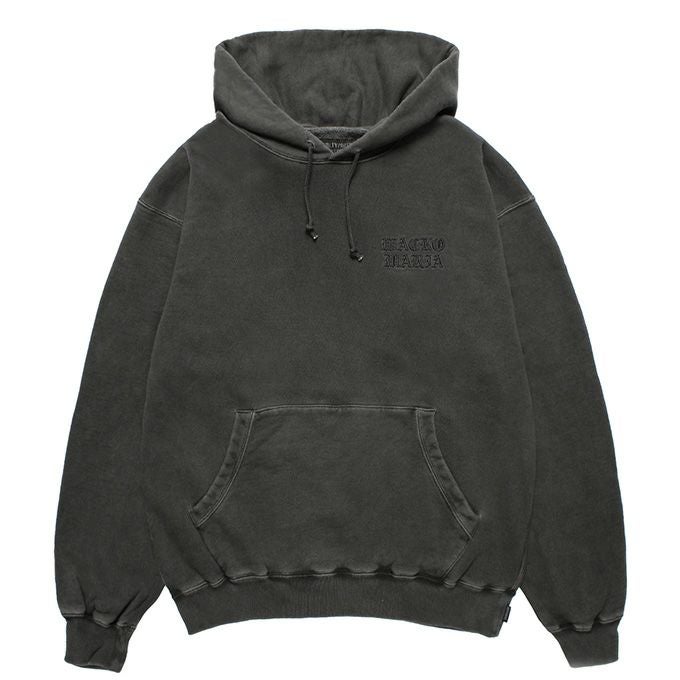 WACKO MARIA WASHED MIDDLE WEIGHT PULLOVER HOODED SWEAT SHIRT