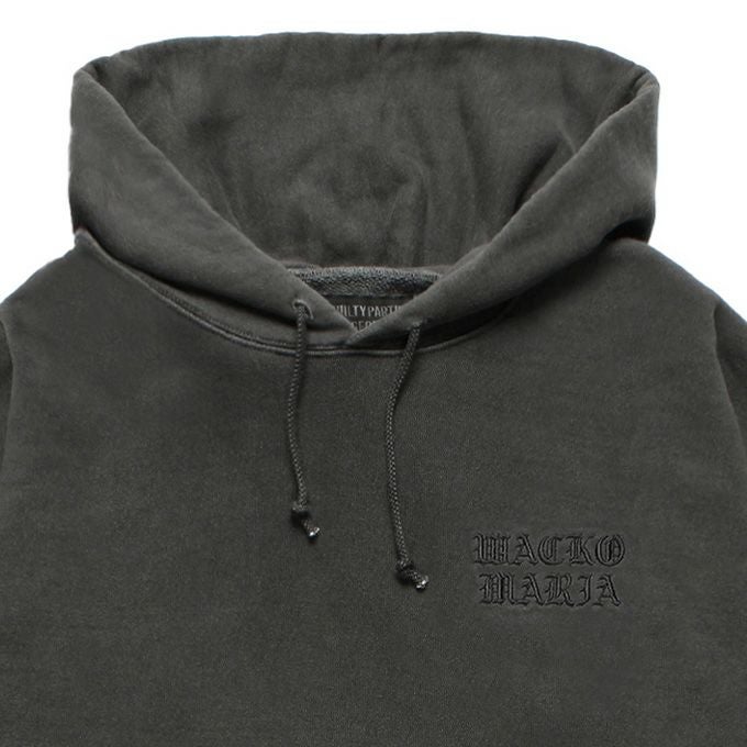 WACKO MARIA WASHED MIDDLE WEIGHT PULLOVER HOODED SWEAT SHIRT