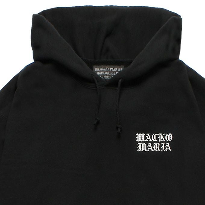 WACKO MARIA WASHED MIDDLE WEIGHT PULLOVER HOODED SWEAT SHIRT