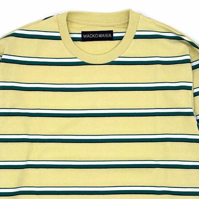 WACKO MARIA STRIPED CREW NECK LONG SLEEVE T-SHIRT ( TYPE-2