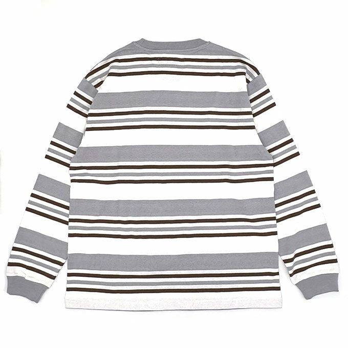 WACKO MARIA STRIPED CREW NECK LONG SLEEVE T-SHIRT ( TYPE-1