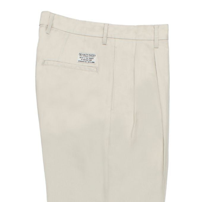 WACKO MARIA DOUBLE PLEATED CHINO TROUSERS | LOCKSTOCK/STLIKE
