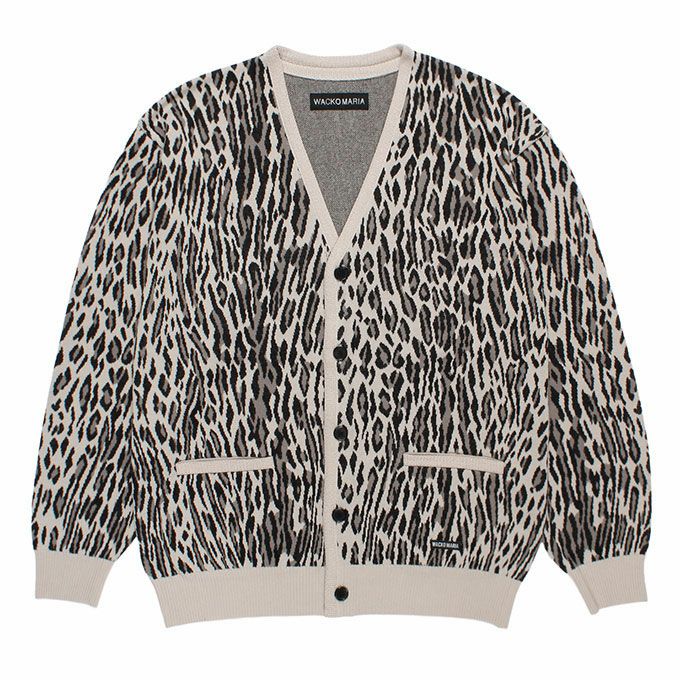 WACKO MARIA LEOPARD JACQUARD CARDIGAN ( TYPE-2 ) | LOCKSTOCK/STLIKE