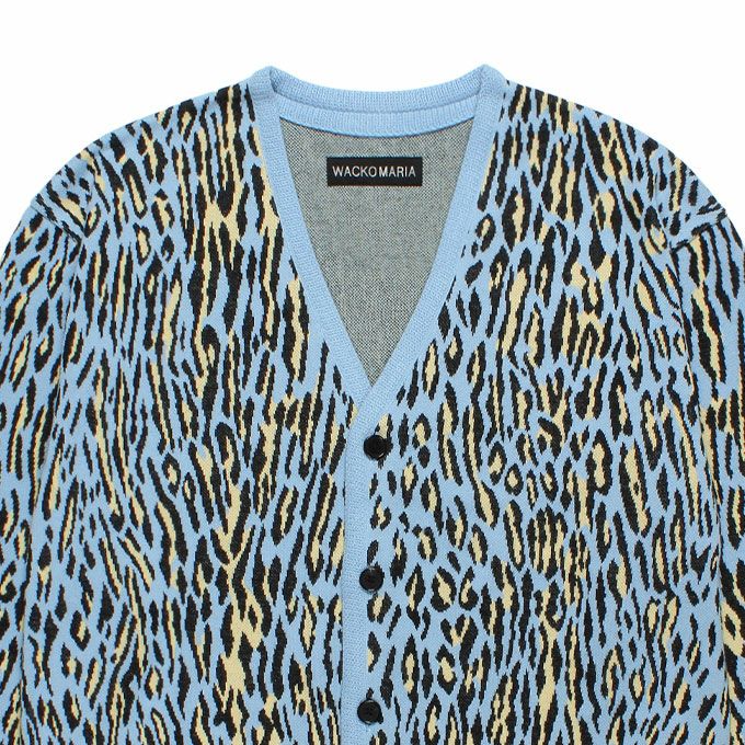 WACKO MARIA LEOPARD JACQUARD CARDIGAN ( TYPE-2 ) | LOCKSTOCK/STLIKE