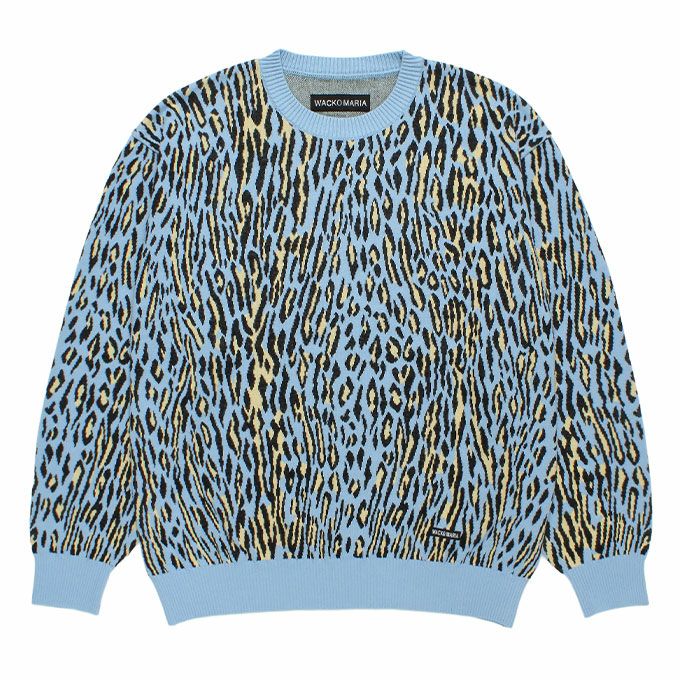 WACKO MARIA LEOPARD JACQUARD SWEATER ( TYPE-2 ) | LOCKSTOCK/STLIKE