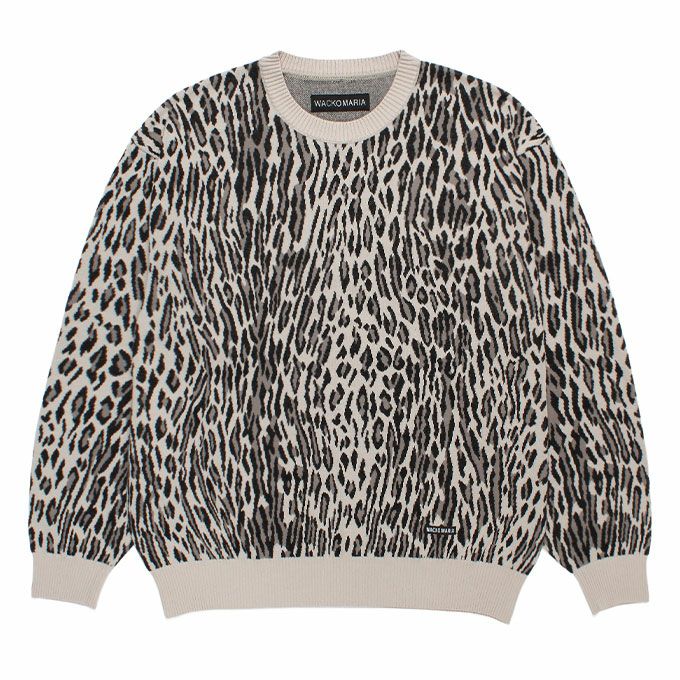 WACKO MARIA LEOPARD JACQUARD SWEATER ( TYPE-2 ) | LOCKSTOCK/STLIKE