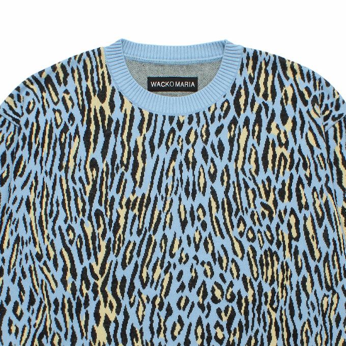 WACKO MARIA LEOPARD JACQUARD SWEATER ( TYPE-2 ) | LOCKSTOCK/STLIKE