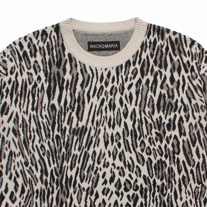 WACKO MARIA LEOPARD JACQUARD SWEATER ( TYPE-2 ) | LOCKSTOCK/STLIKE