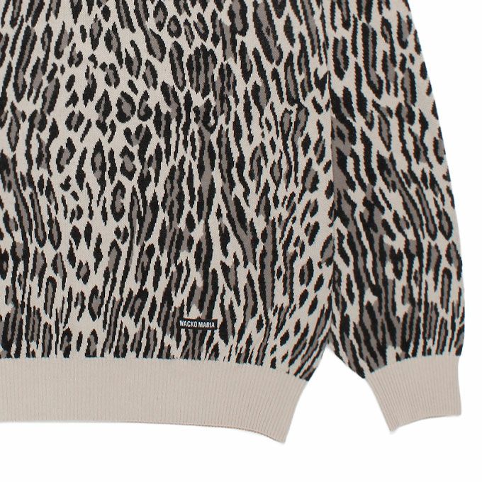 WACKO MARIA LEOPARD JACQUARD SWEATER ( TYPE-2 ) | LOCKSTOCK/STLIKE