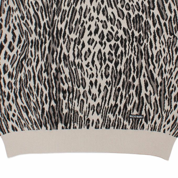 WACKO MARIA LEOPARD JACQUARD SWEATER ( TYPE-2 ) | LOCKSTOCK/STLIKE