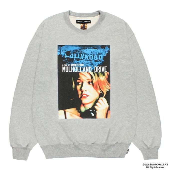 WACKO MARIA MULHOLLAND DRIVE / HEAVY WEIGHT CREW NECK SWEAT SHIRT