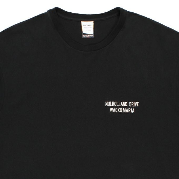WACKO MARIA MULHOLLAND DRIVE / WASHED HEAVY WEIGHT CREW NECK T