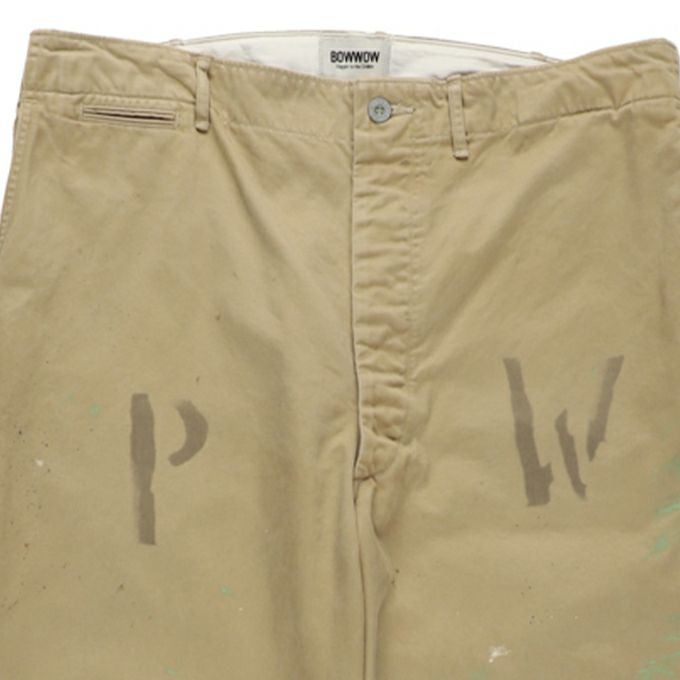 BOWWOW PW 41 KHAKI TROUSERS AGED | LOCKSTOCK/STLIKE