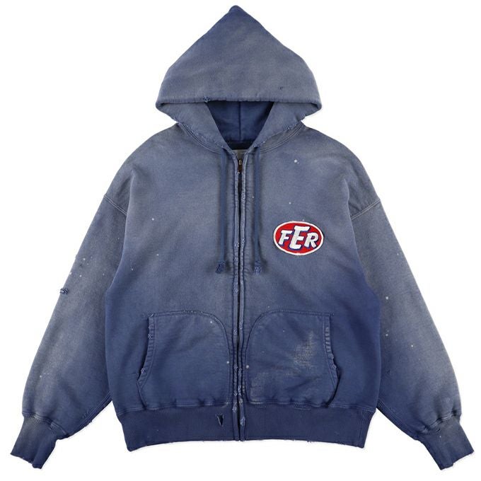 BOWWOW FER MOTORSPORT ZIP HOODIE AGED | LOCKSTOCK/STLIKE