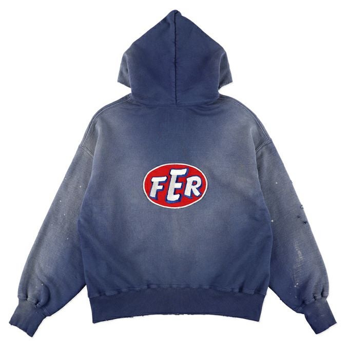 BOWWOW FER MOTORSPORT ZIP HOODIE AGED | LOCKSTOCK/STLIKE