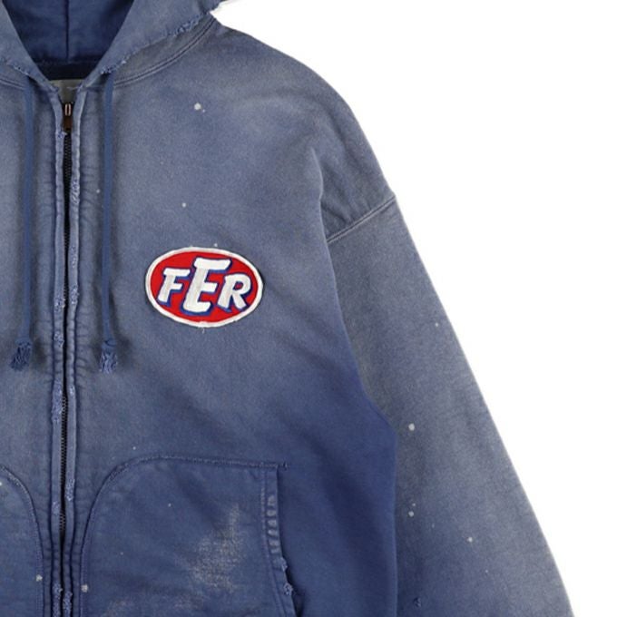 BOWWOW FER MOTORSPORT ZIP HOODIE AGED | LOCKSTOCK/STLIKE
