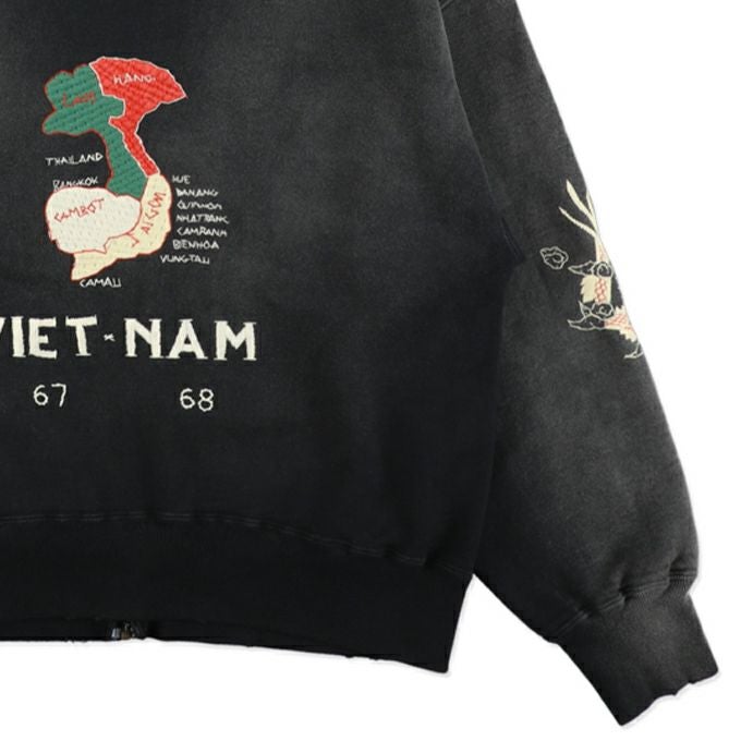 BOWWOW VIETNAM ZIP HOODIE AGED | LOCKSTOCK/STLIKE