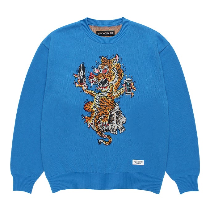 WACKO MARIA TIM LEHI / JACQUARD KNIT SWEATER | LOCKSTOCK/STLIKE
