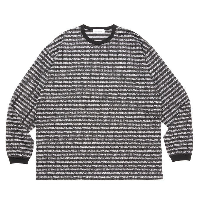 COOTIE PRODUCTIONS SUPIMA JACQUARD BORDER L/S TEE | LOCKSTOCK/STLIKE