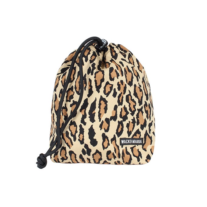 WACKO MARIA LEOPARD DRAWSTRING BAG ( TYPE-2 ) | LOCKSTOCK/STLIKE