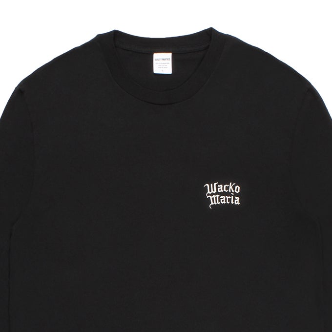 WACKO MARIA WASHED HEAVY WEIGHT CREW NECK LONG SLEEVE T-SHIRT