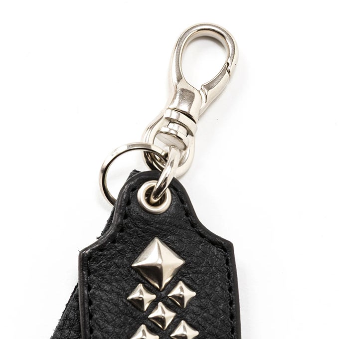 CALEE STUDS LEATHERS SHORT KEY RING | LOCKSTOCK/STLIKE