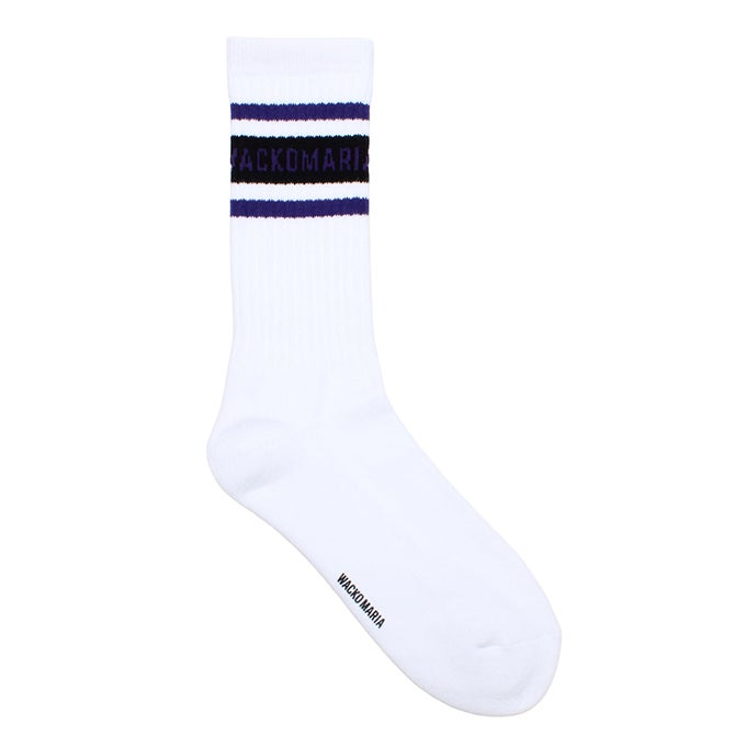 WACKO MARIA LOGO JACQUARD SOCKS ( TYPE-2 ) | LOCKSTOCK/STLIKE