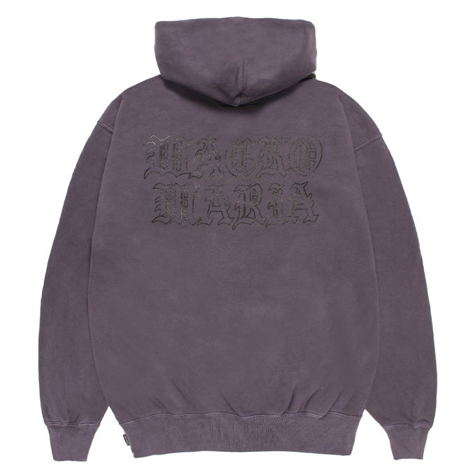 WACKO MARIA WASHED MIDDLE WEIGHT PULLOVER HOODED SWEAT SHIRT