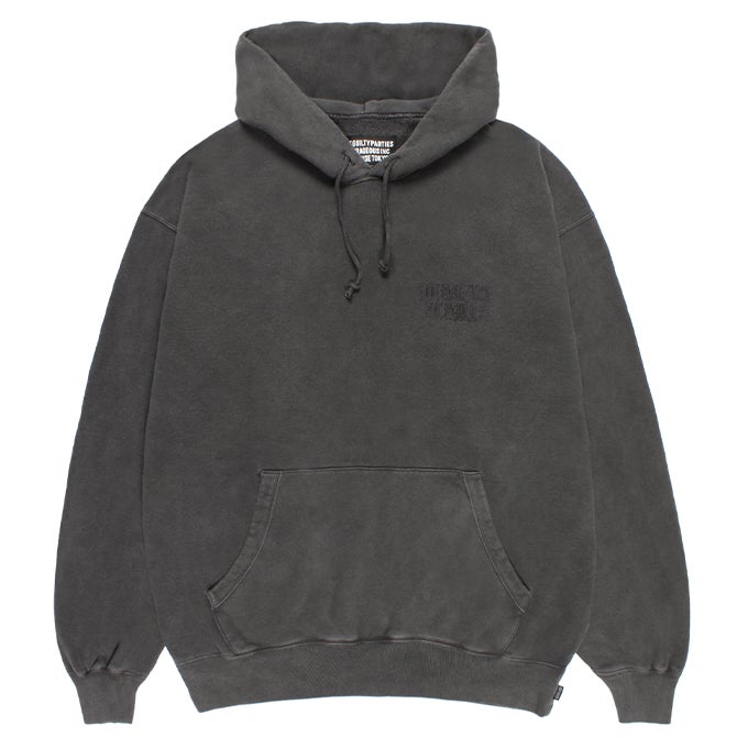WACKO MARIA WASHED MIDDLE WEIGHT PULLOVER HOODED SWEAT SHIRT