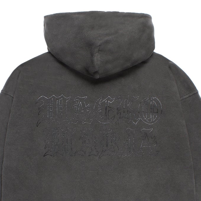 WACKO MARIA WASHED MIDDLE WEIGHT PULLOVER HOODED SWEAT SHIRT