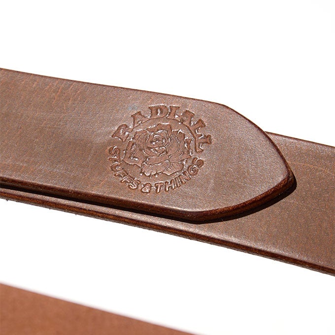 【新品未使用】RADIALL ラディアル　レザーベルト Lサイズ RADIALL（ラディアル） Rhodes LEATHER BELT ベルト ストリート メンズ
