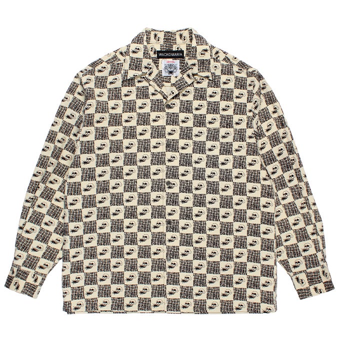 WACKO MARIA WOLF'S HEAD / CORDUROY 50'S OPEN COLLAR SHIRT L/S