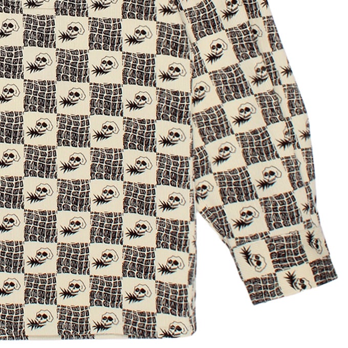 WACKO MARIA WOLF'S HEAD / CORDUROY 50'S OPEN COLLAR SHIRT L/S
