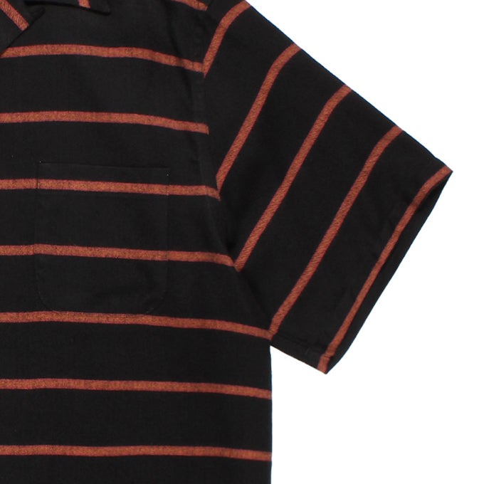 WACKO MARIA STRIPED OPEN COLLAR SHIRT S/S ( TYPE-1 ) | LOCKSTOCK
