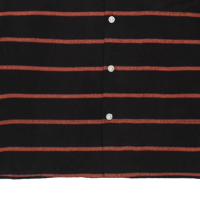 WACKO MARIA STRIPED OPEN COLLAR SHIRT S/S ( TYPE-1 ) | LOCKSTOCK