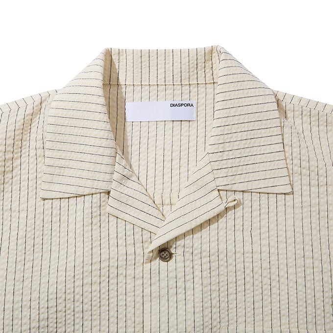 DIASPORA SKATEBOARDS Seersucker Montara Shirt | LOCKSTOCK/STLIKE