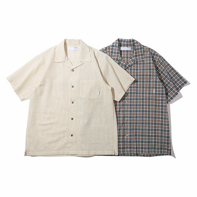 DIASPORA SKATEBOARDS Seersucker Montara Shirt | LOCKSTOCK/STLIKE
