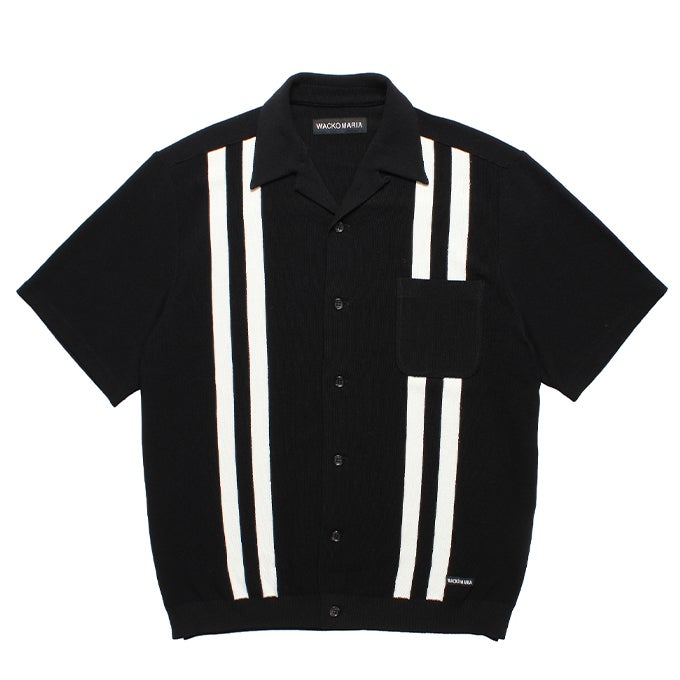 WACKO MARIA KNIT OPEN COLLAR SHIRT ( TYPE-1 ) | LOCKSTOCK/STLIKE