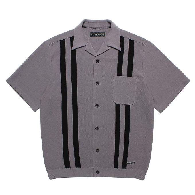 WACKO MARIA KNIT OPEN COLLAR SHIRT ( TYPE-1 ) | LOCKSTOCK/STLIKE
