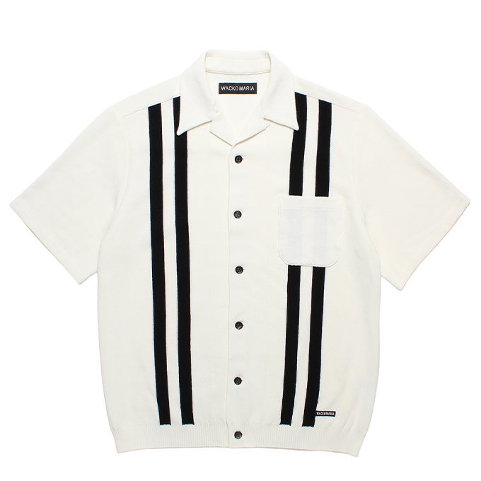 WACKO MARIA KNIT OPEN COLLAR SHIRT ( TYPE-1 ) | LOCKSTOCK/STLIKE