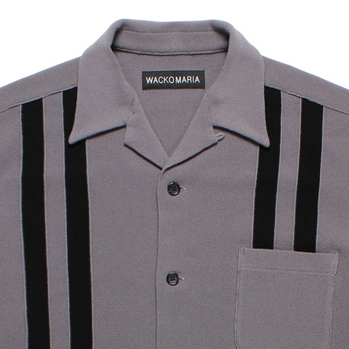 WACKO MARIA KNIT OPEN COLLAR SHIRT ( TYPE-1 ) | LOCKSTOCK/STLIKE