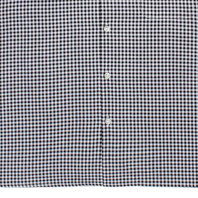 WACKO MARIA BEZ TEKSTIL / GINGHAM CHECK OPEN COLLAR SHIRT